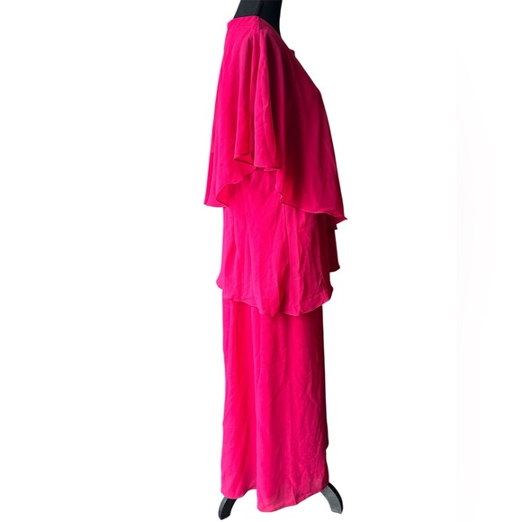 Coldwater Creek Flowy Raspberry skirt and shirt coordinated set NWT 18W - Picture 4 of 7